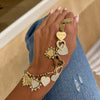 Miss Matthews Dangling Adjustable Heart Charm Necklace

