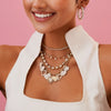 Miss Matthews Dangling Adjustable Heart Charm Necklace 5.63 ctw, Clara Mae Graduated Bezel Set Emerald Cut Diamond Necklace 15.32 ctw, 