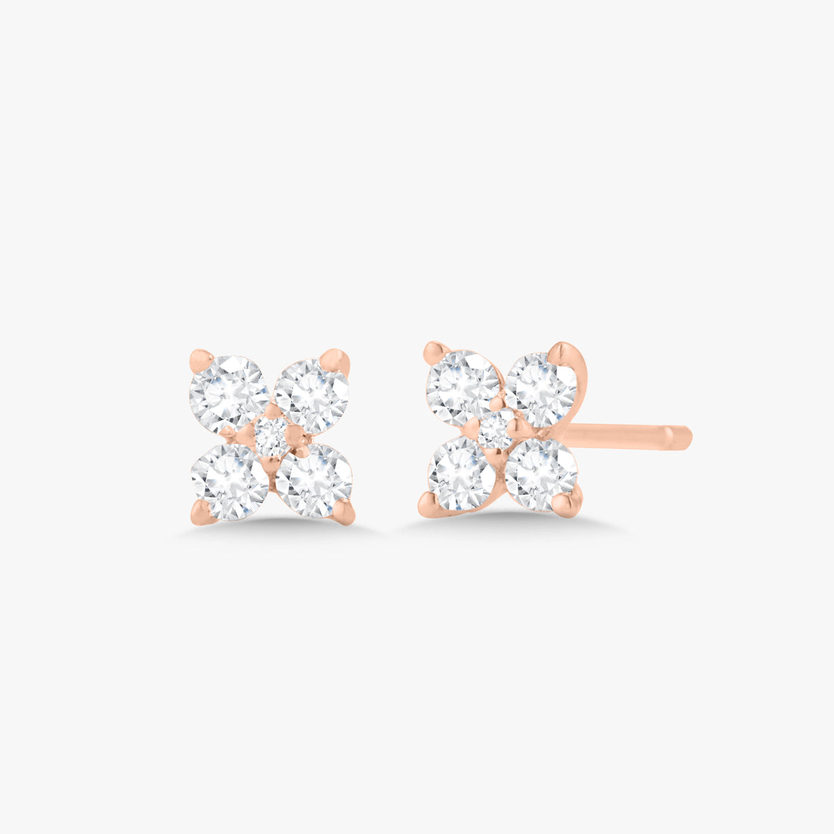 Morgan Diamond Cluster Stud Earrings