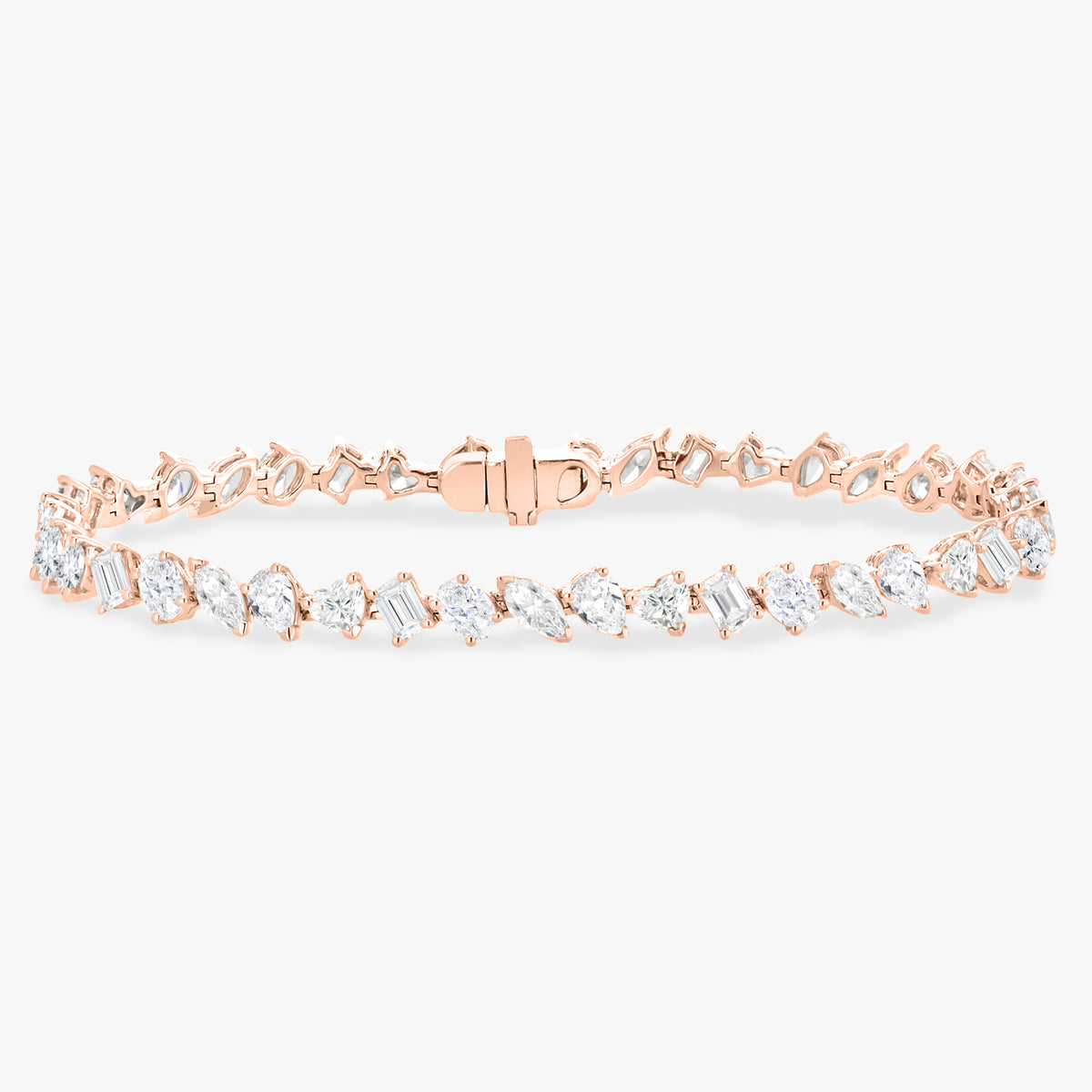 Multi Shape Alternating Diamond Tennis Bracelet 8.50 ctw