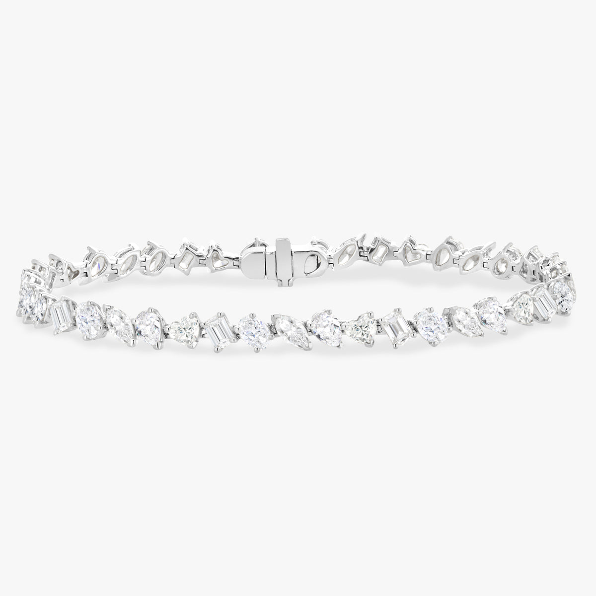 Multi Shape Alternating Diamond Tennis Bracelet 8.50 ctw