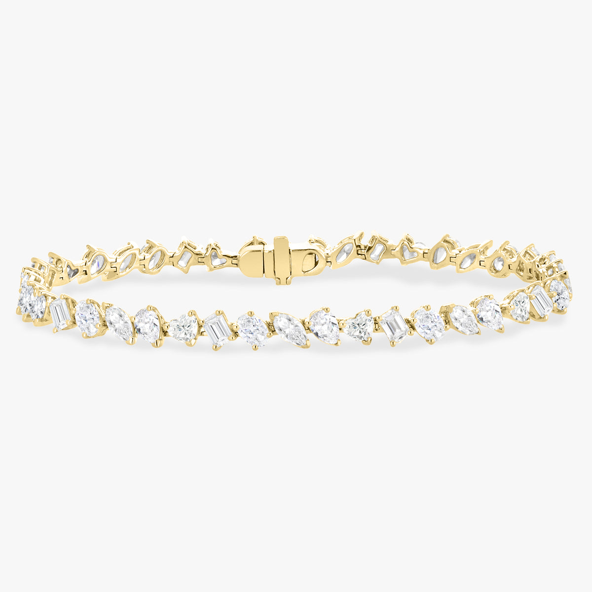 Multi Shape Alternating Diamond Tennis Bracelet 8.50 ctw