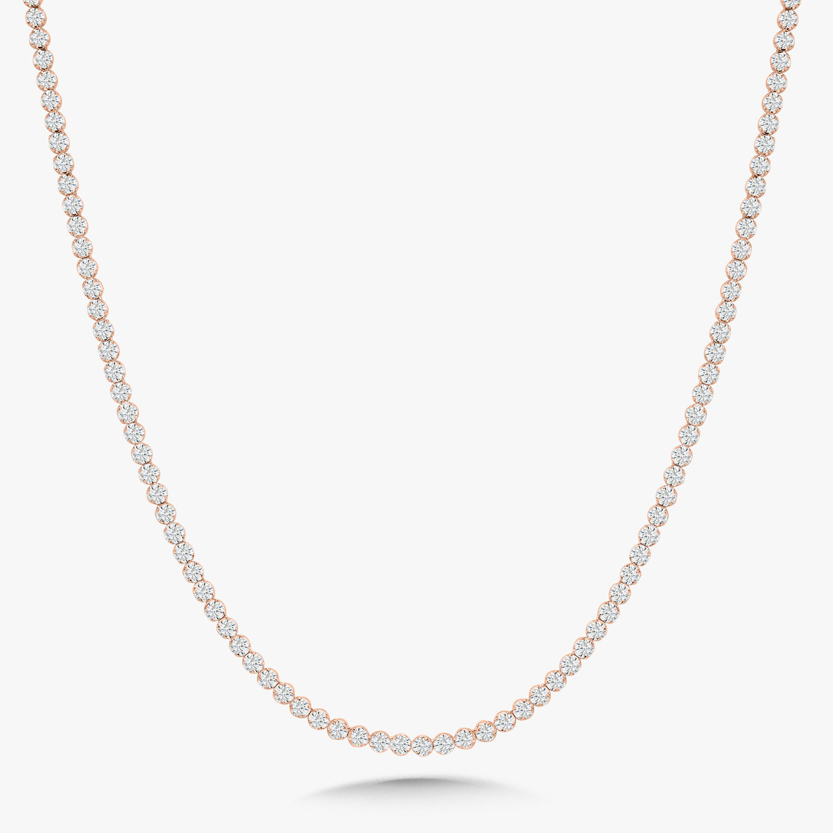 Buttercup Scalloped Diamond Tennis Necklaces