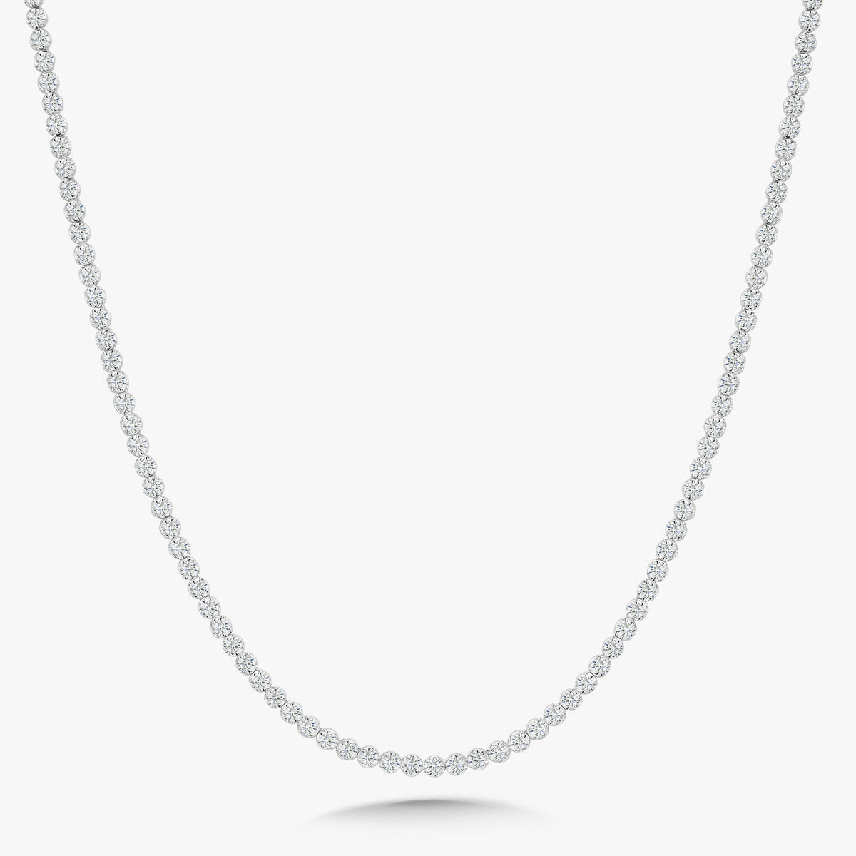 Buttercup Scalloped Diamond Tennis Necklaces