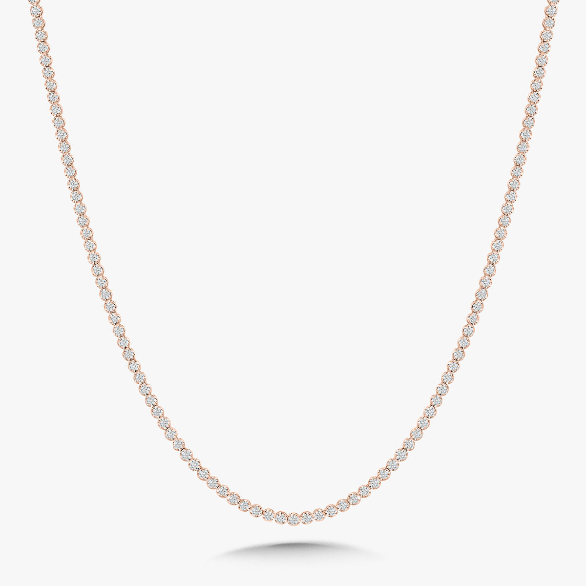 Buttercup Scalloped Diamond Tennis Necklaces