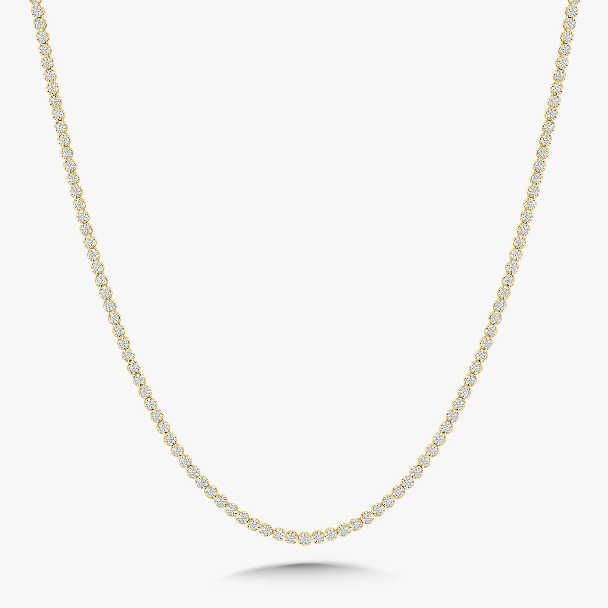 Buttercup Scalloped Diamond Tennis Necklaces