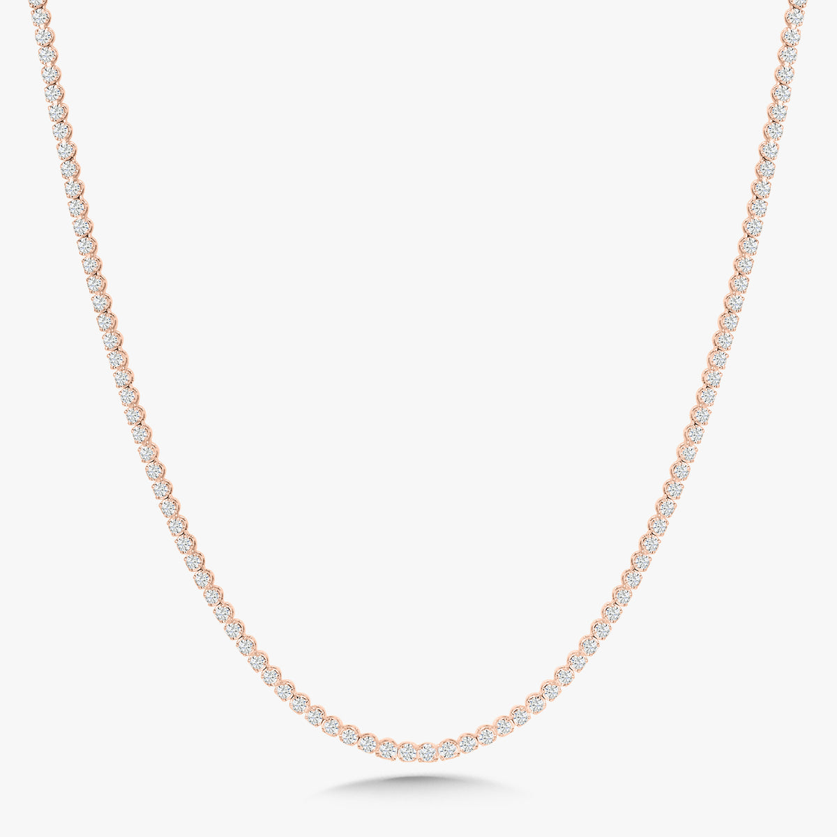 Buttercup Scalloped Diamond Tennis Necklaces