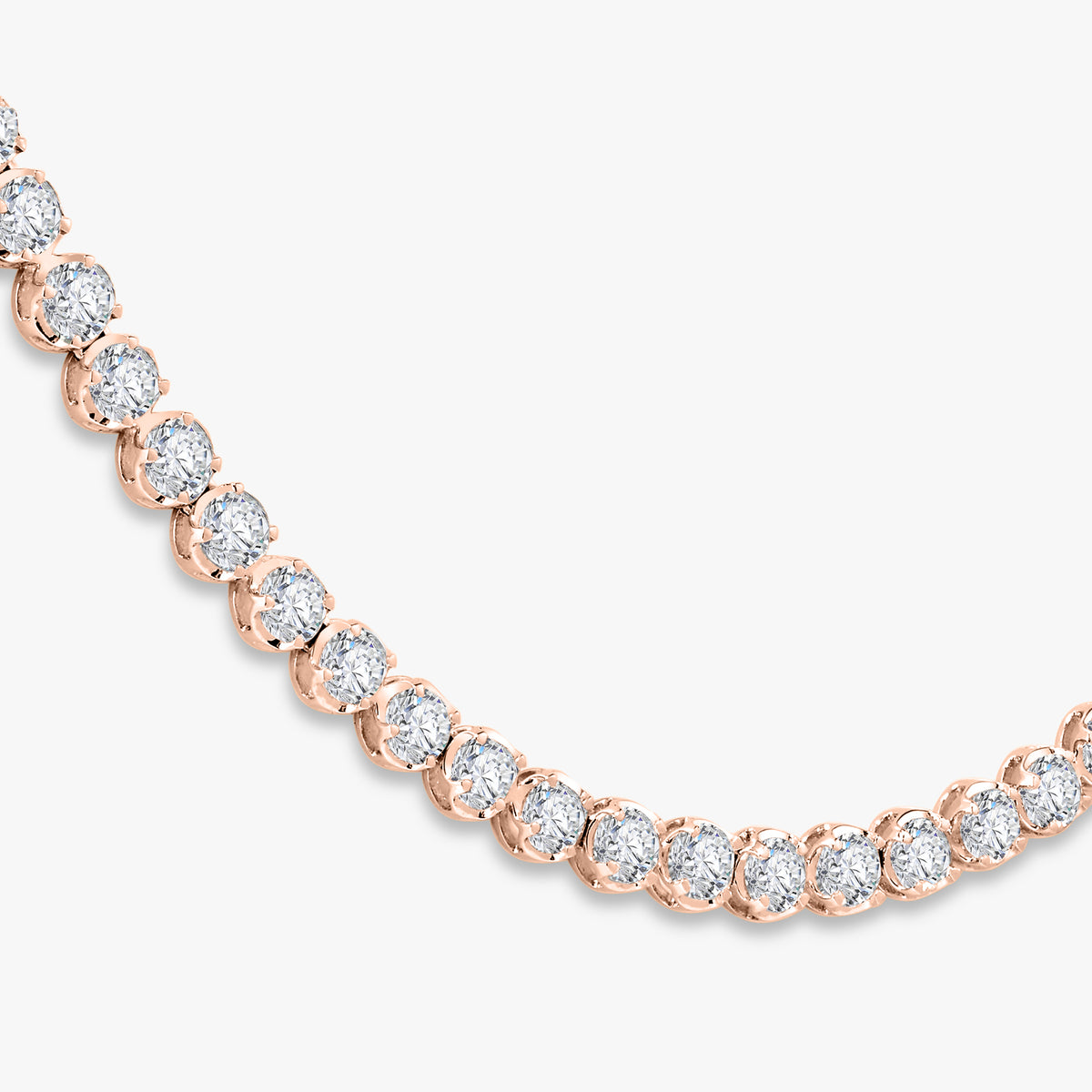 Buttercup Scalloped Diamond Tennis Necklaces