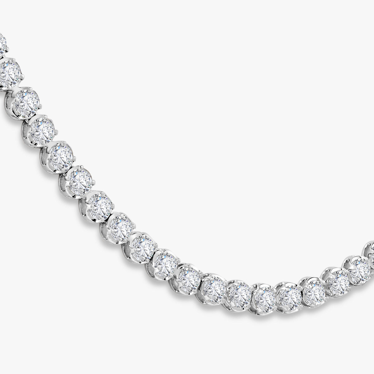 Buttercup Scalloped Diamond Tennis Necklaces