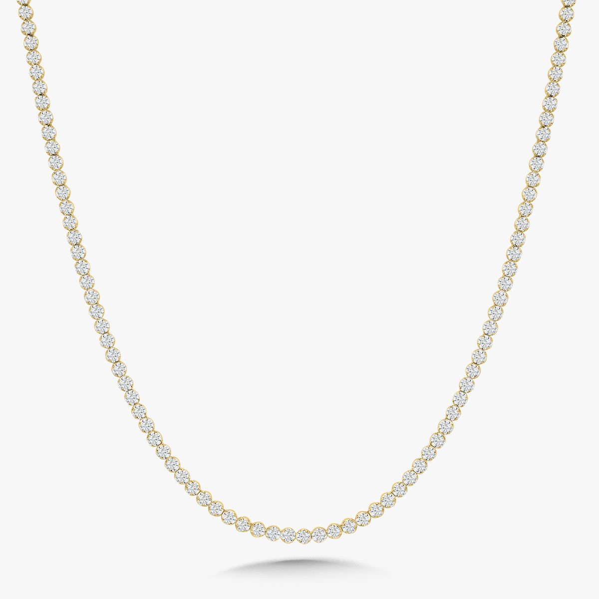 Buttercup Scalloped Diamond Tennis Necklaces