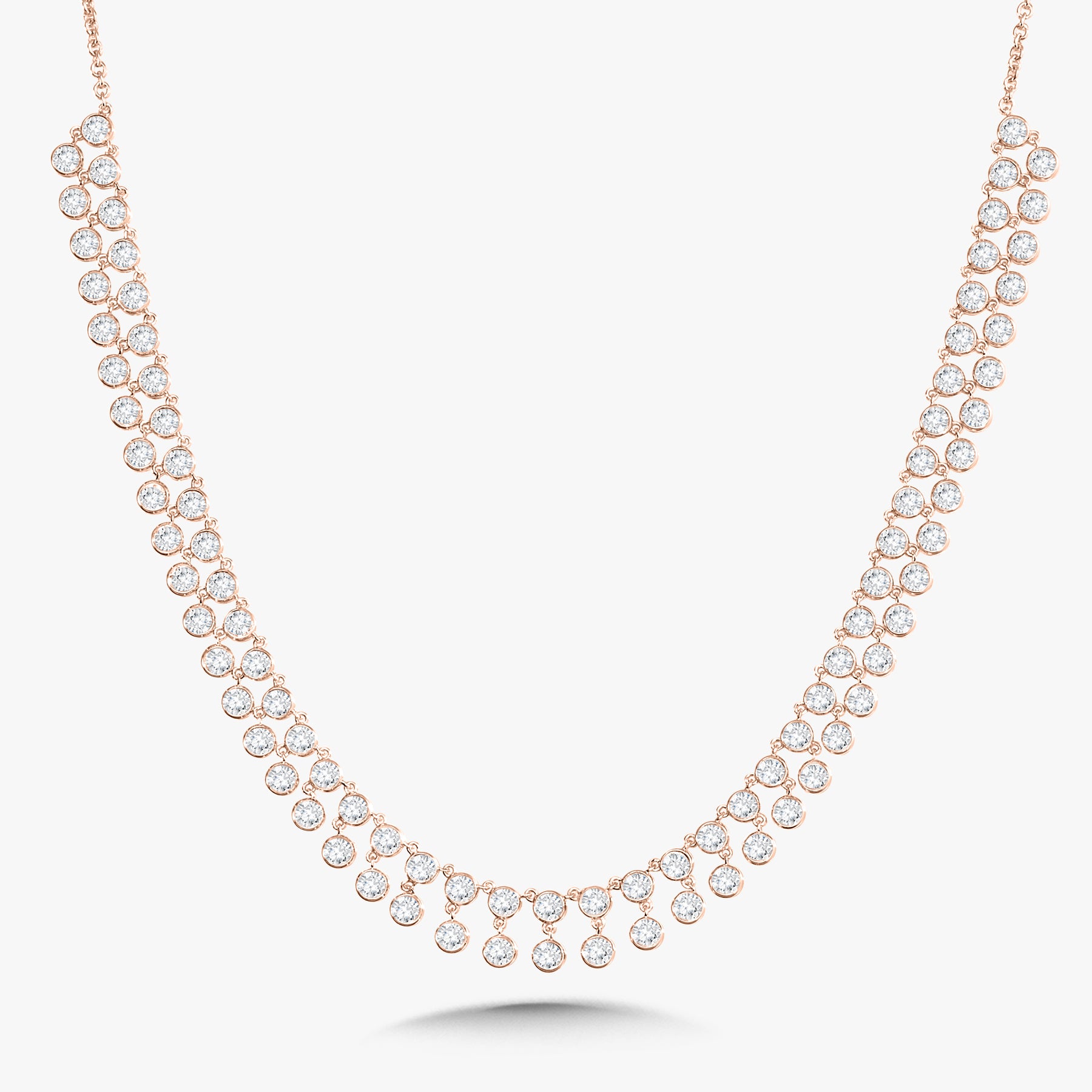 Muse Dangle Bezeled Diamond Adjustable Necklace 7.21 ctw – RWFJ