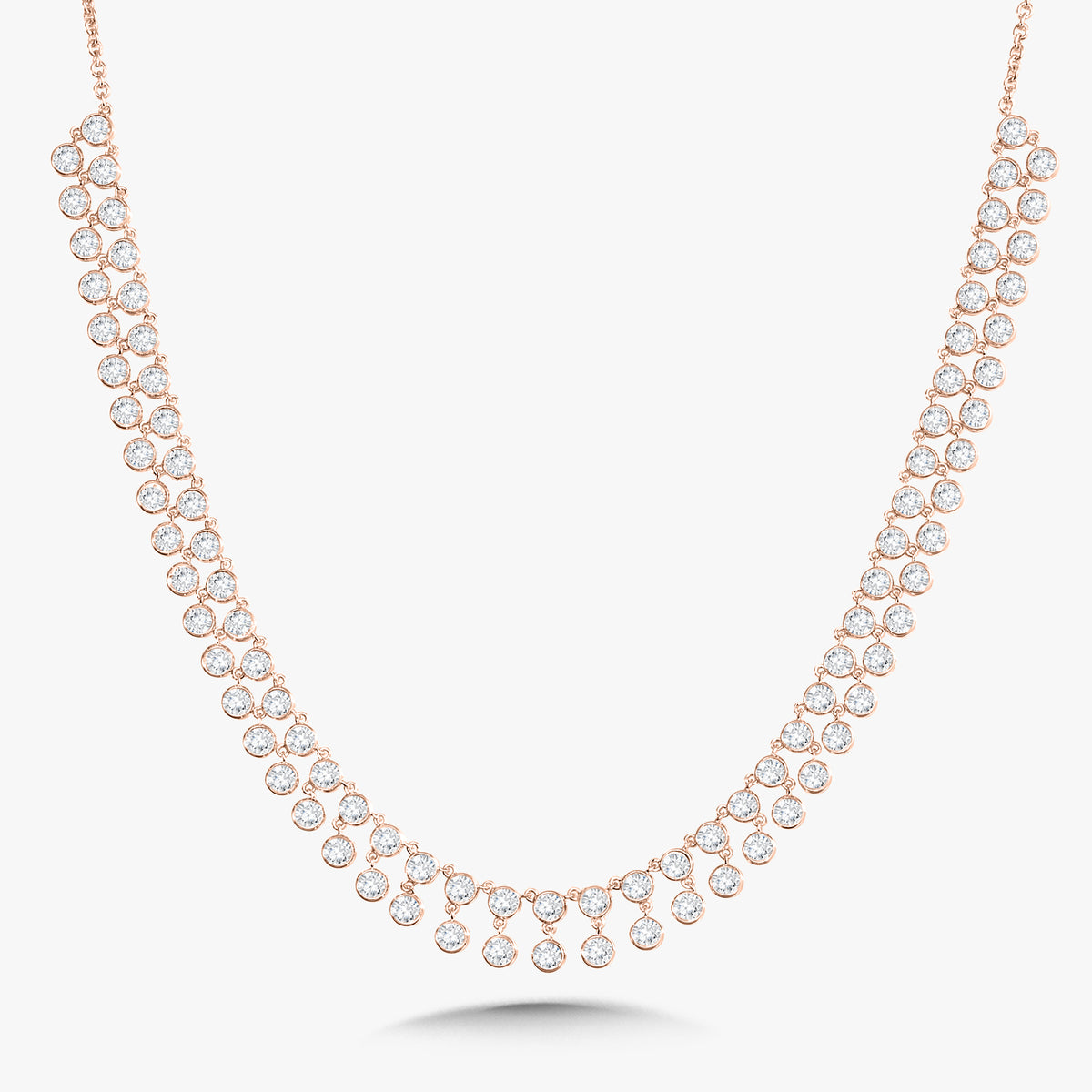 Muse Dangle Bezeled Diamond Adjustable Necklace 7.21 ctw