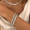 Nealie Multi Mixed Shape Diamond Tennis Bracelet 19.96 ctw, Axel Multi Mixed Shape Diamond Tennis Bracelet 11.59 ctw

