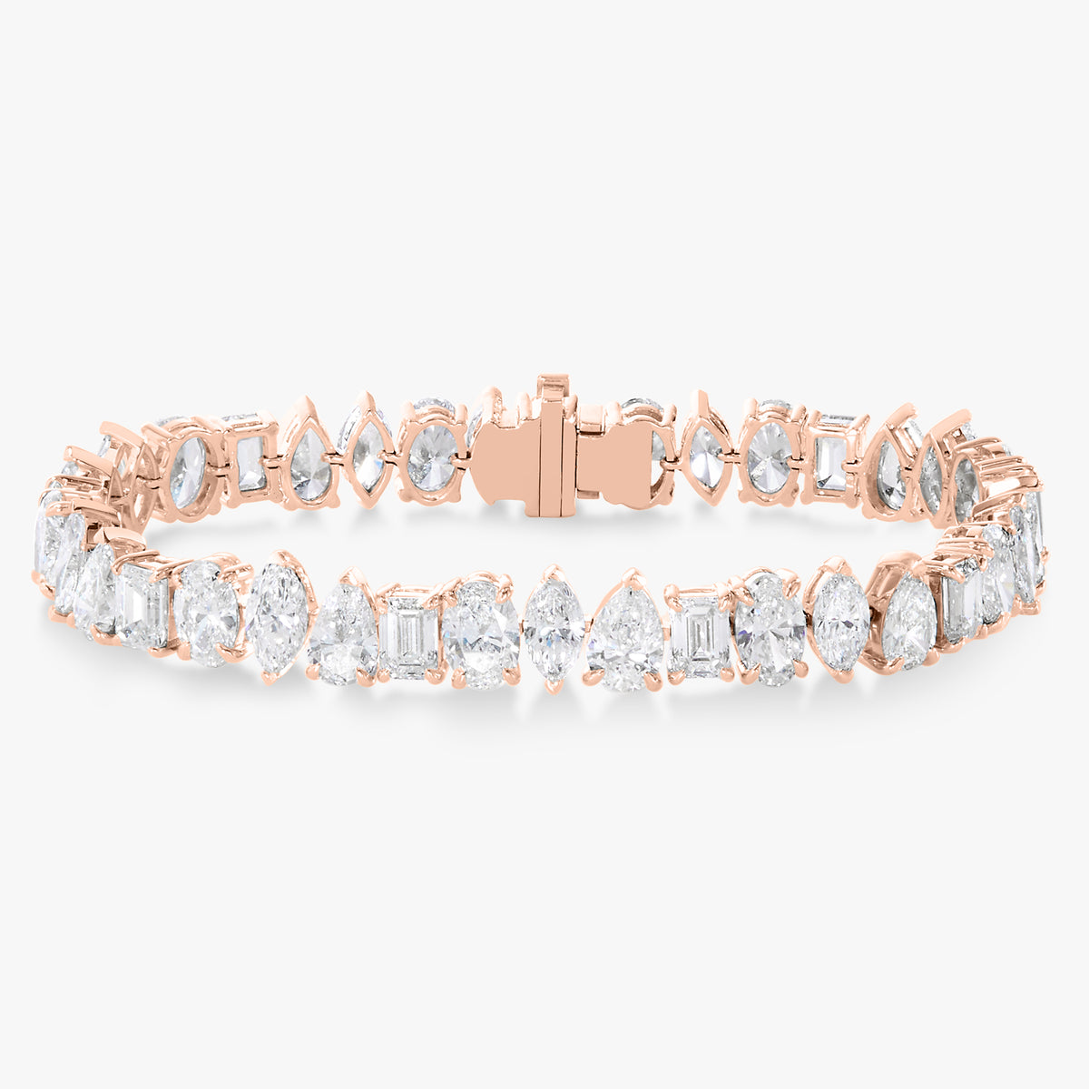 Nealie Multi Mixed Shape Diamond Tennis Bracelet 19.96 ctw