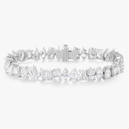 Nealie Multi Mixed Shape Diamond Tennis Bracelet 19.96 ctw