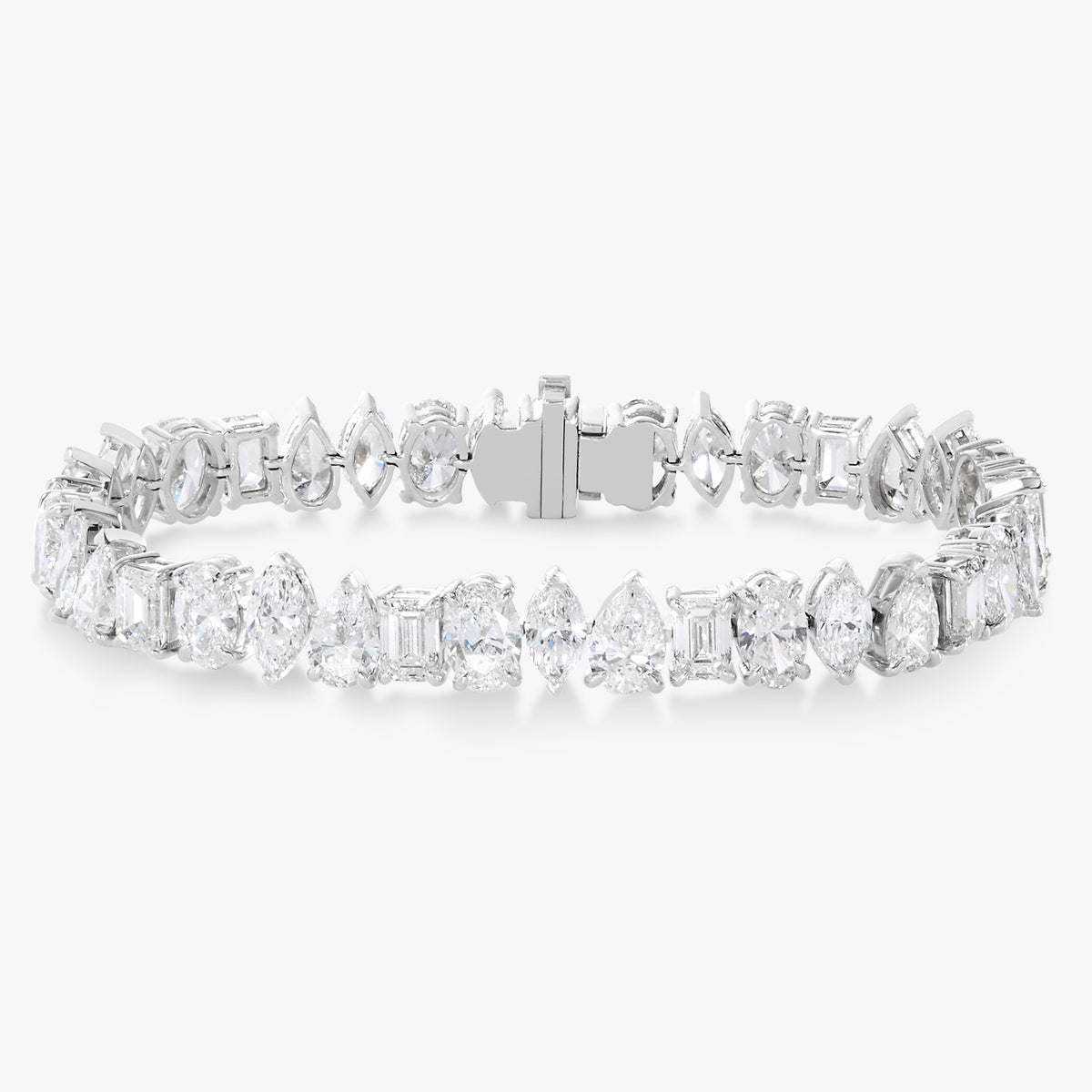 Nealie Multi Mixed Shape Diamond Tennis Bracelet 19.96 ctw