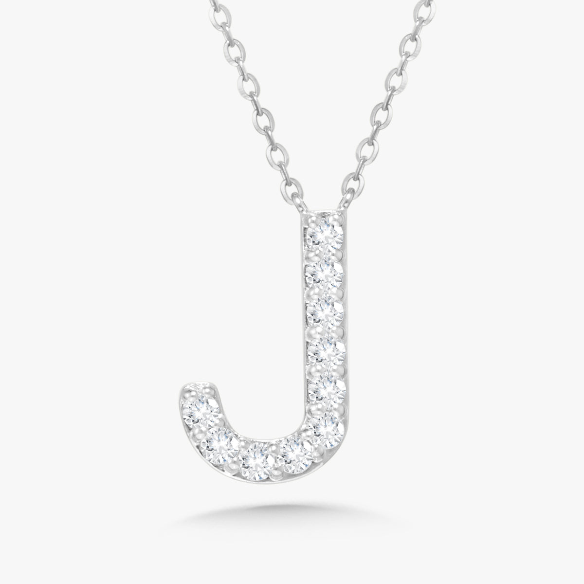 Alphabet Affixed Diamond Necklace