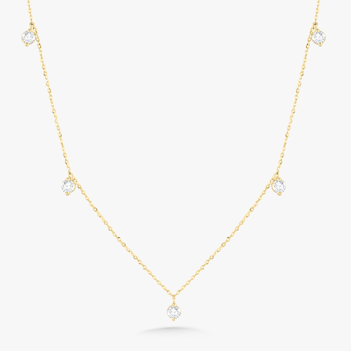 Nora Round Diamond Drop Necklace 0.82 ctw