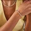 Odessa East to West Oval Bezel Set Tennis Bracelet 5.08 ctw