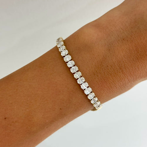 Orella Oval Diamond Tennis Bracelet 3.84 ctw