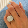 Oriana Pave Puff Diamond Dome Cocktail Ring 5.10 ctw