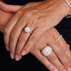 Oriana Pave Puff Diamond Dome Cocktail Ring 5.10 ctw