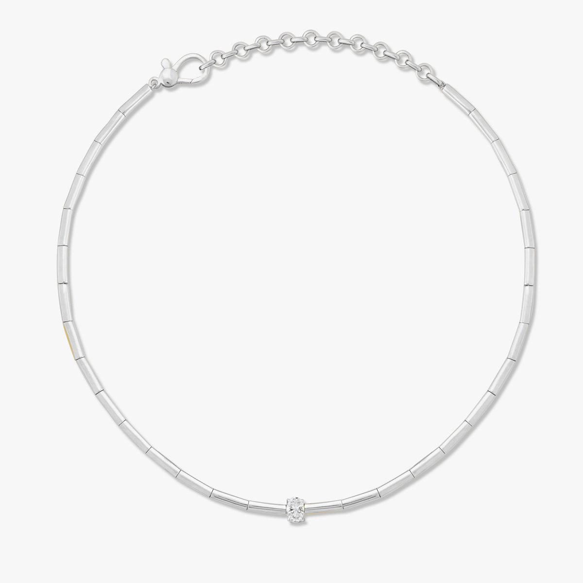 Wolfe Oval Diamond Adjustable Necklace