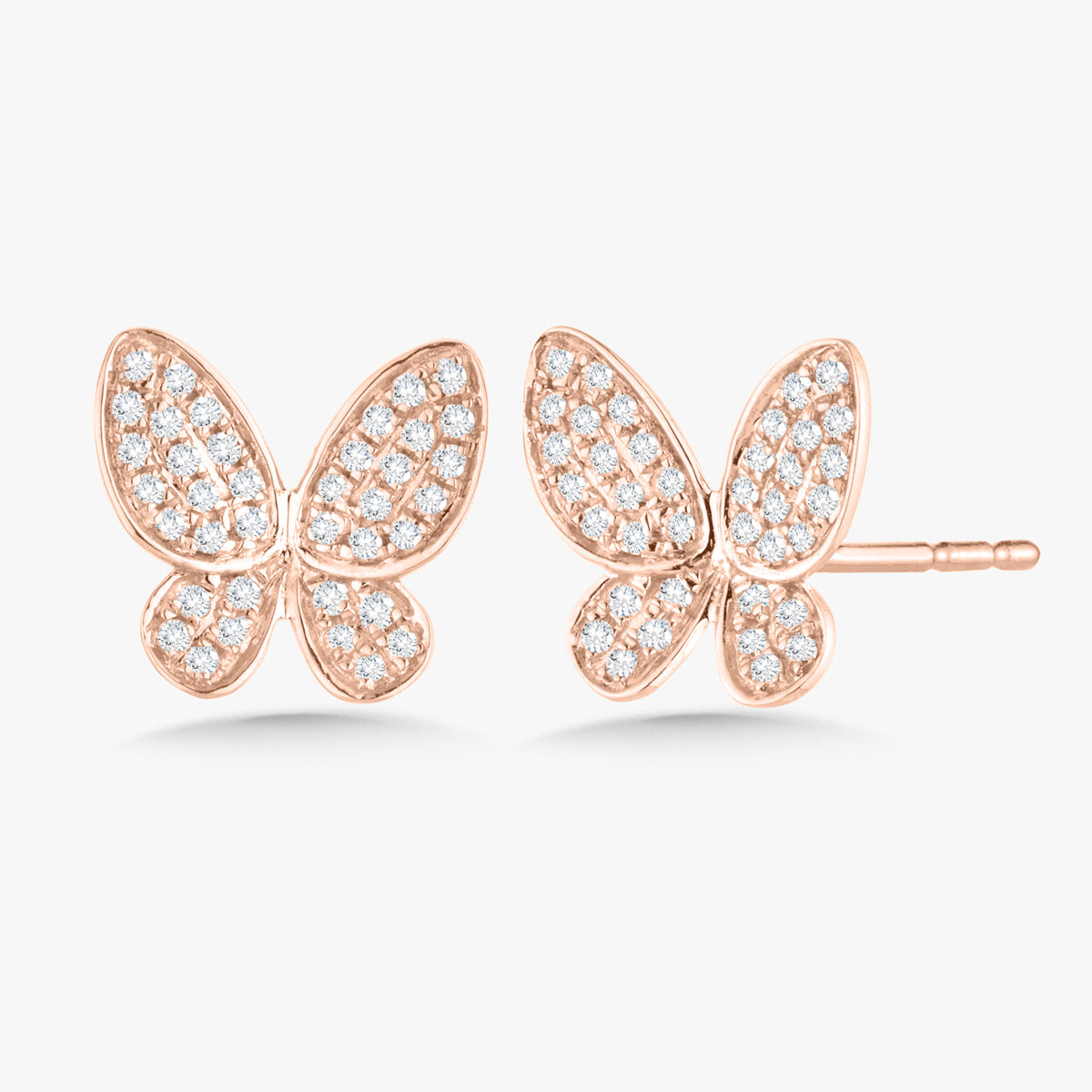 Paloma Butterfly Diamond Stud Earrings