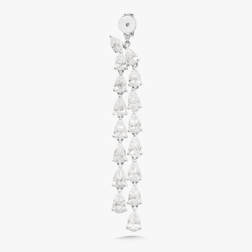 Pear Diamond Dangle Earring Backs 10.68 ctw