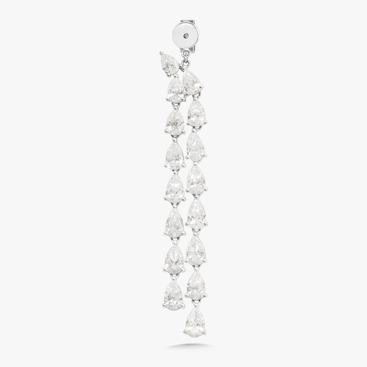 Pear Diamond Dangle Earring Backs 10.68 ctw