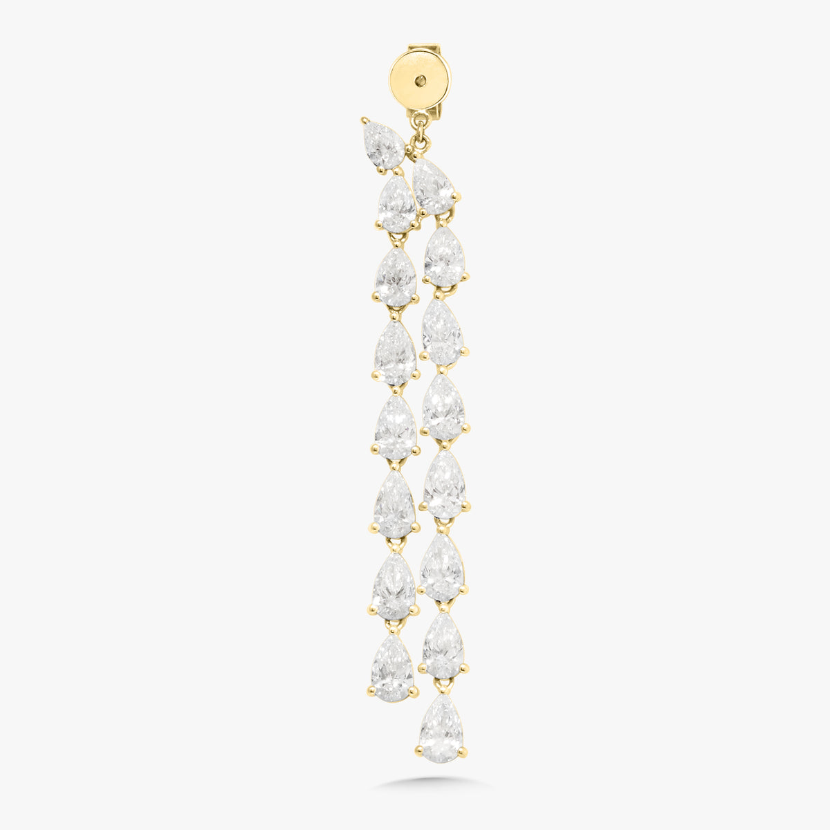 Pear Diamond Dangle Earring Backs 10.68 ctw