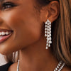 Pear Diamond Dangle Stud Earrings 22.92 ctw