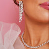 Pear Diamond Dangle Stud Earrings 22.92 ctw
