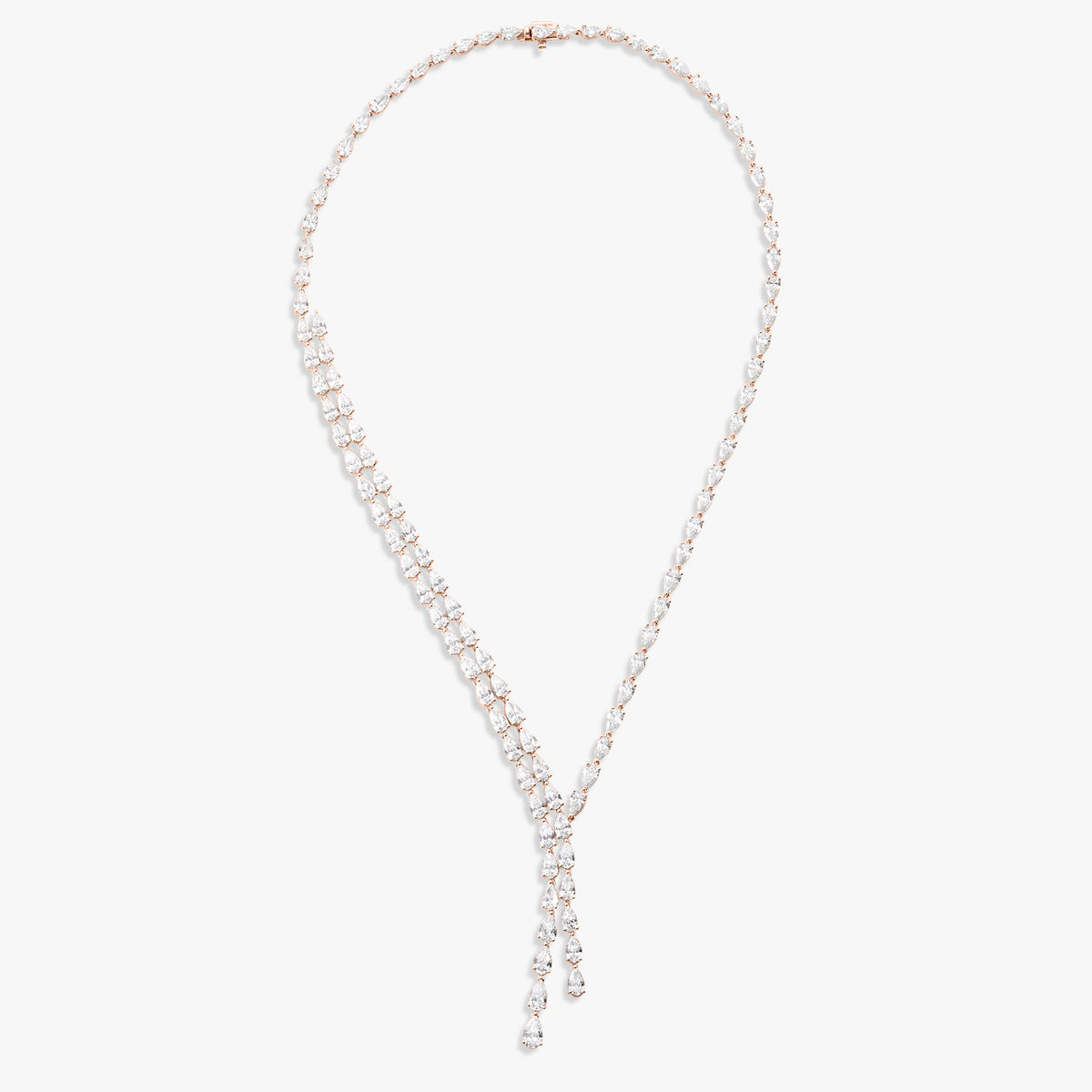 Tulane Pear Diamond Double Lariat 28.56 ctw
