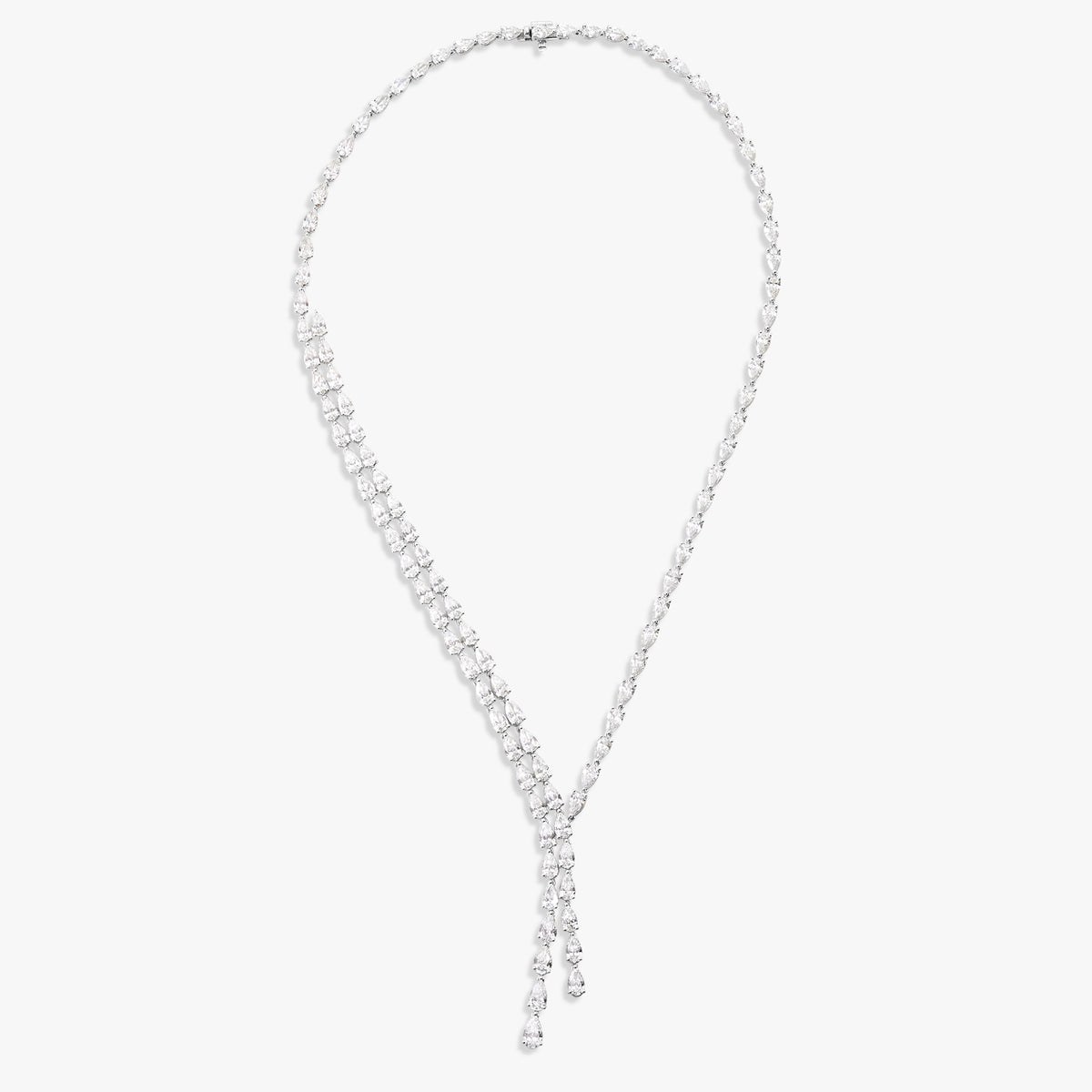 Tulane Pear Diamond Double Lariat 28.56 ctw