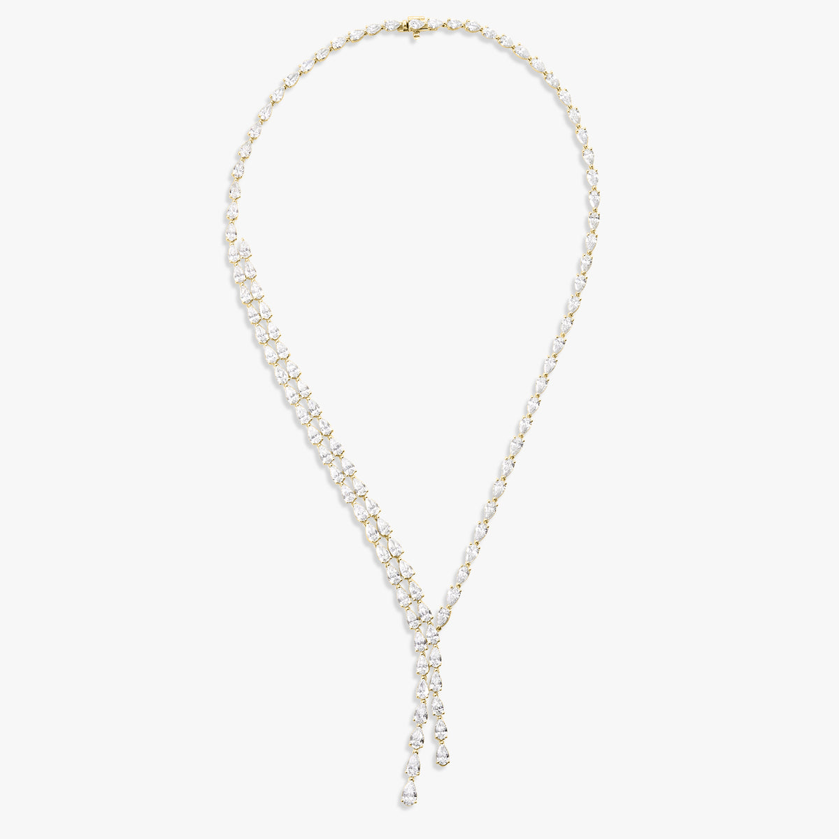 Tulane Pear Diamond Double Lariat 28.56 ctw