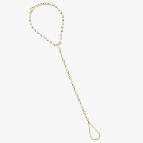 Paulina Pear Shape Diamond Hand Chain 3.75 ctw