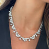 Pear & Oval Diamond Tennis Necklace