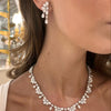 Pear & Oval Diamond Tennis Necklace