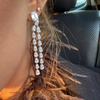 Pear diamond dangle backs WG