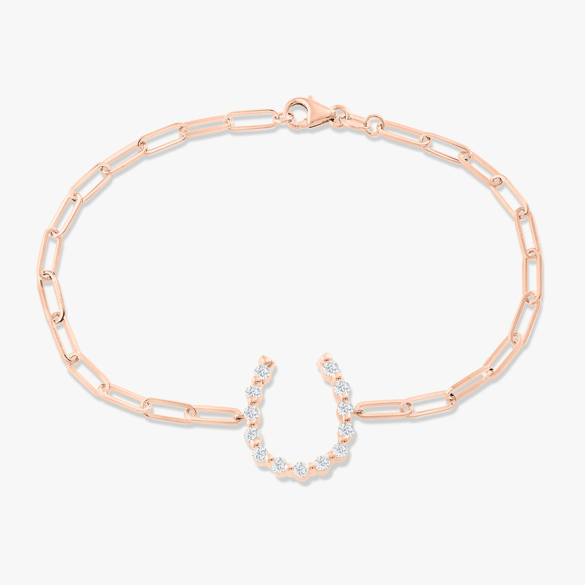 Little Posie Charlie Cloud® Floating Diamond Horseshoe Bracelet 0.45 ctw