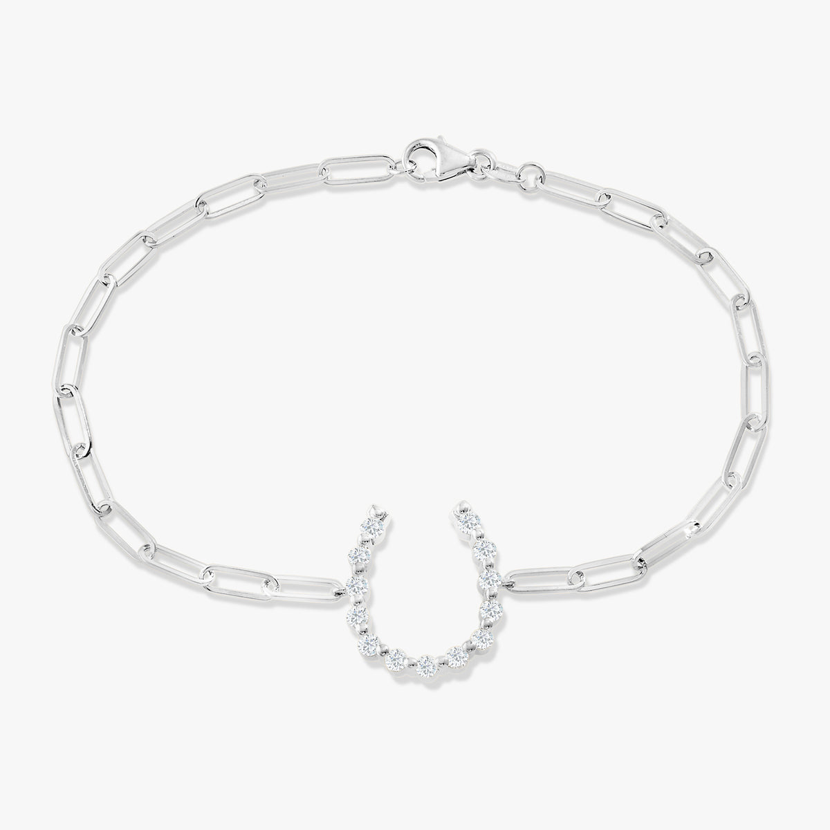 Little Posie Charlie Cloud® Floating Diamond Horseshoe Bracelet 0.45 ctw