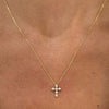 Posie Charlie Cloud® Floating Diamond Cross Necklace 0.21 ctw