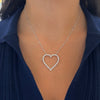 Posie Charlie Cloud® Floating Diamond Heart Necklace 1.00 ctw