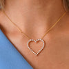 Posie Charlie Cloud® Floating Diamond Heart Necklace 1.00 ctw