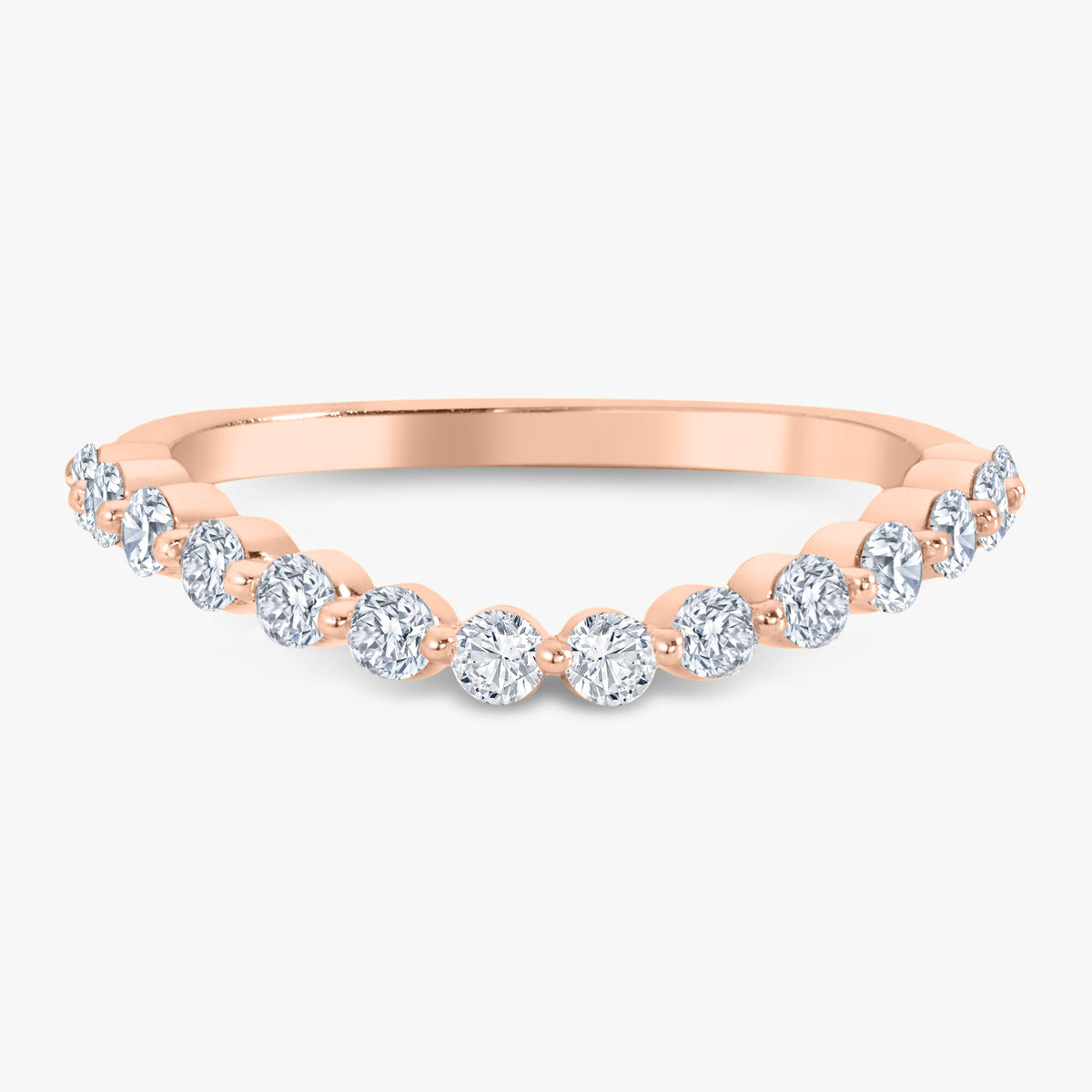 The Posie Charlie Cloud® Band (Curved) 0.5 ctw