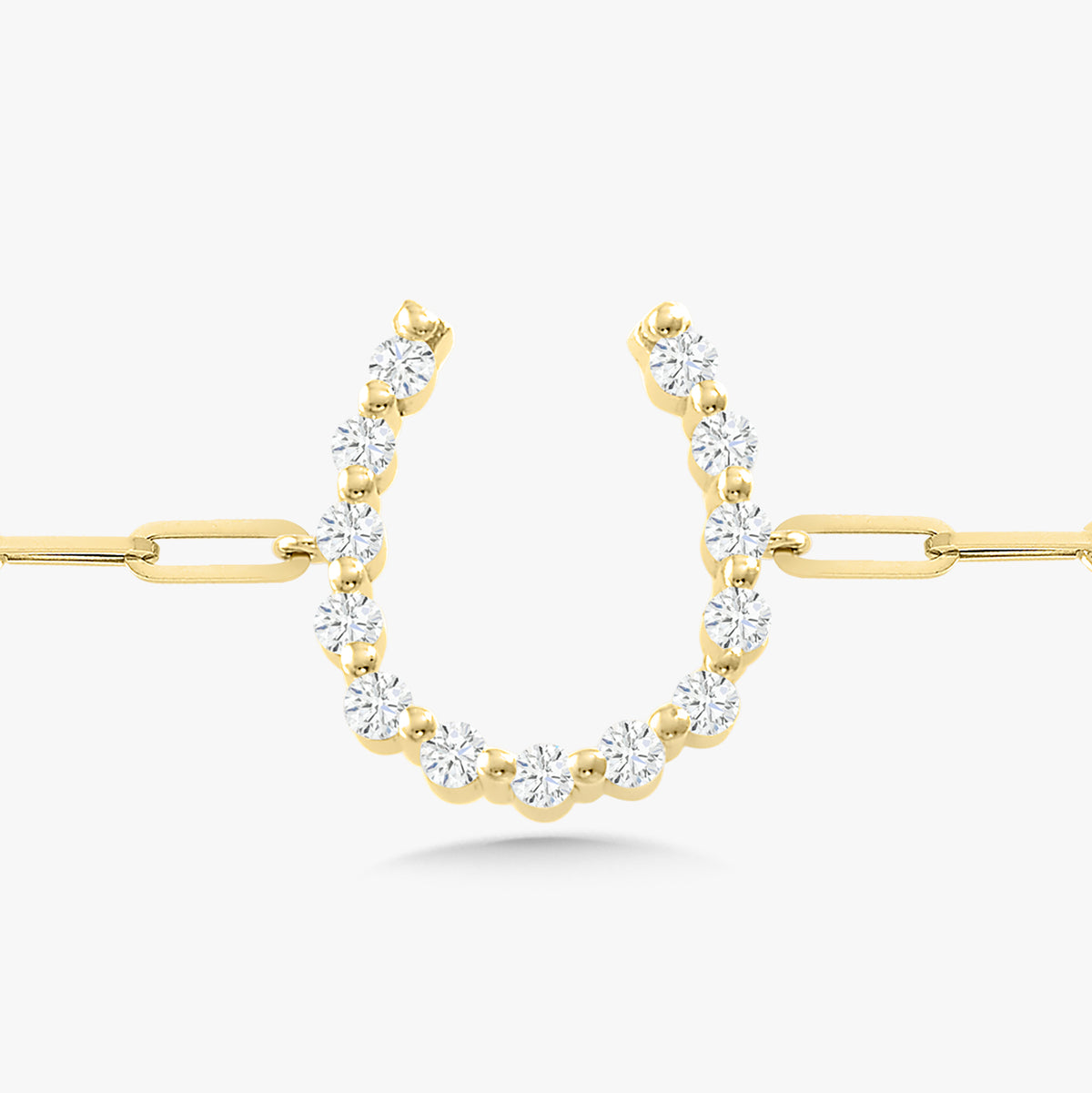 Little Posie Charlie Cloud® Floating Diamond Horseshoe Bracelet 0.45 ctw