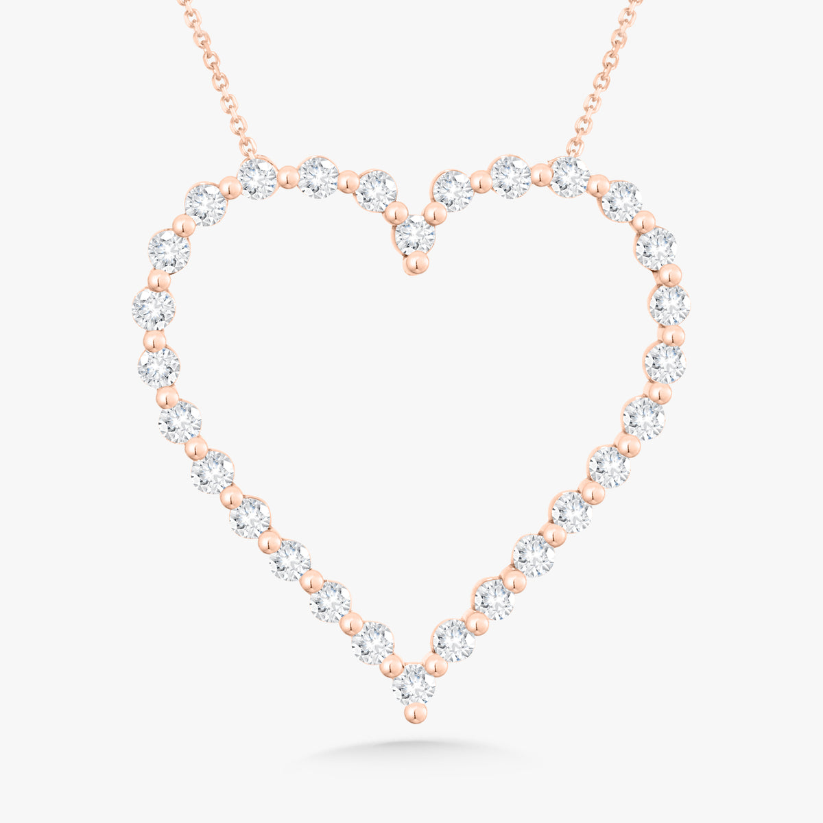 Posie Charlie Cloud® Floating Diamond Heart Necklace ctw – RWFJ