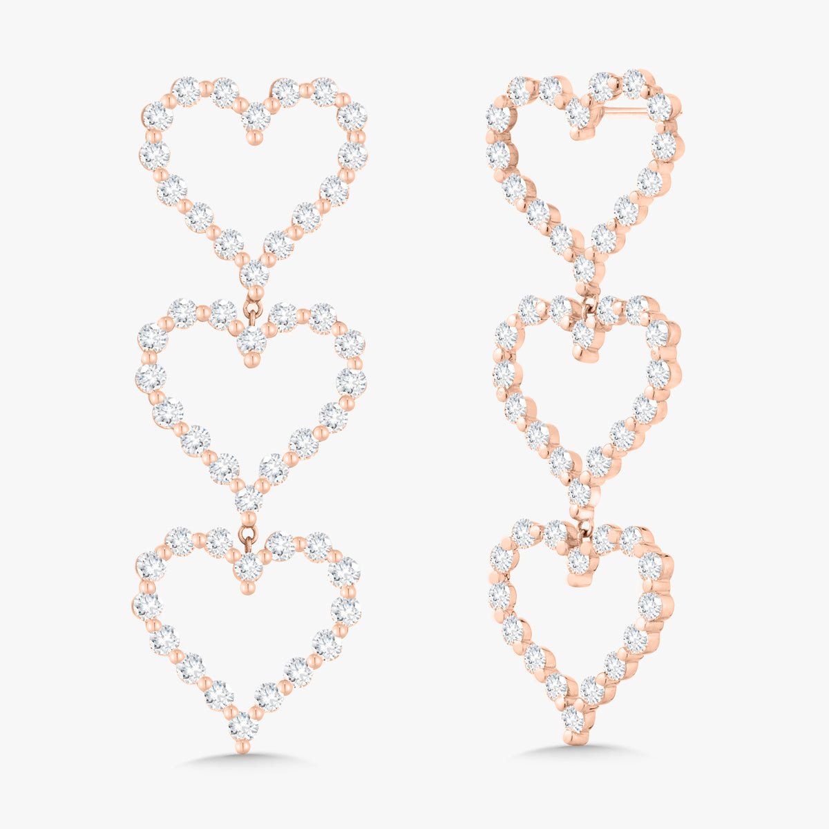 Little Posie Charlie Cloud® Diamond Heart Earrings