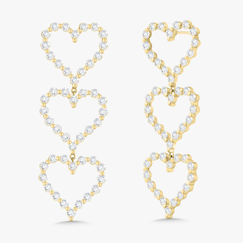 Little Posie Charlie Cloud® Diamond Heart Earrings